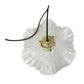 image French vintage milk glass ceiling light  with new fittings 