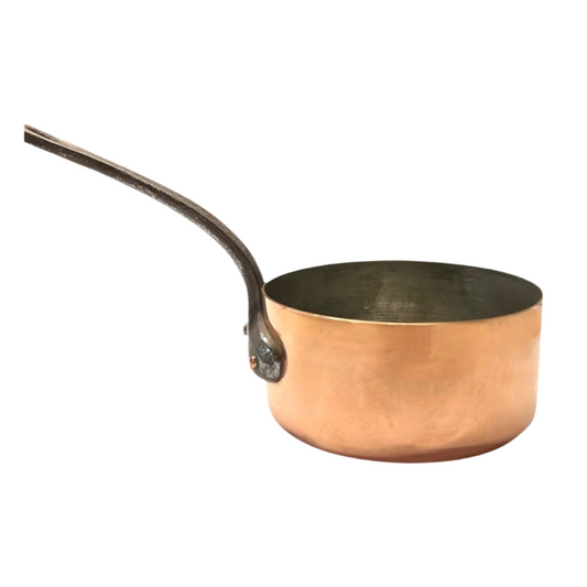 Small French Copper Pan, 12cm Vintage Copper Pot ideal as a side dish pot