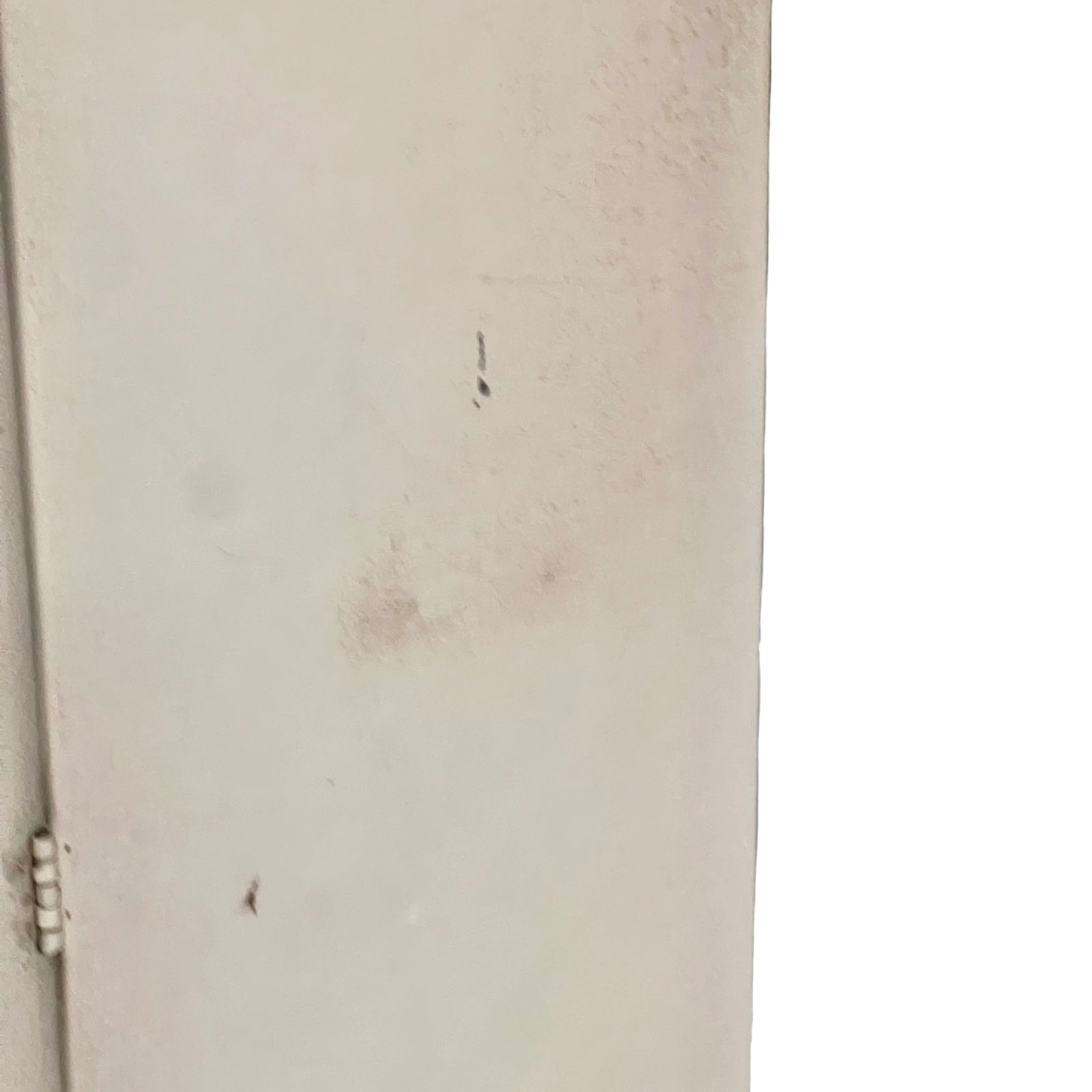 Close-up of a bathroom cabinet.