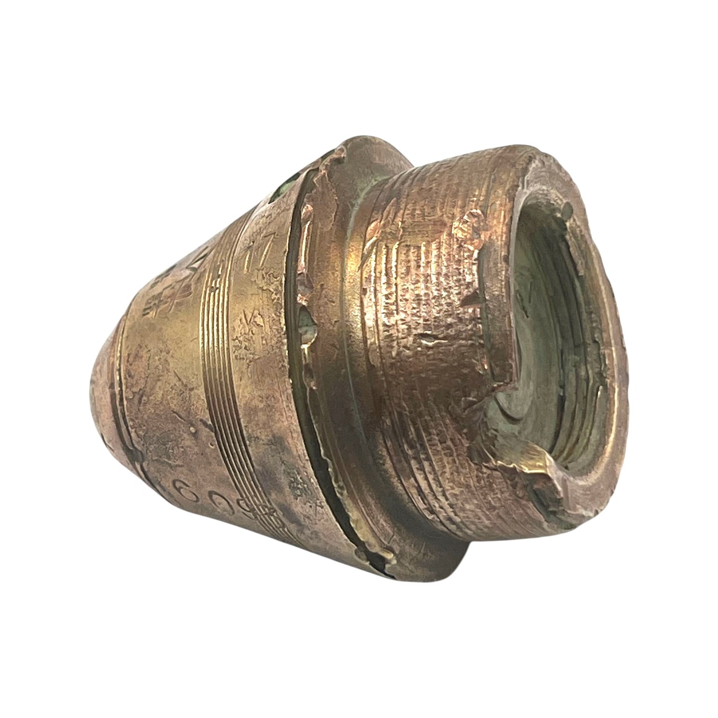 WW1 Brass Artillery Fuse - great as a Paperweight, Battlefield Find