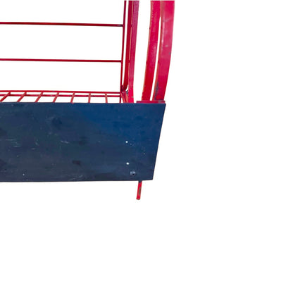 Close up of a French bread stand on a white background 