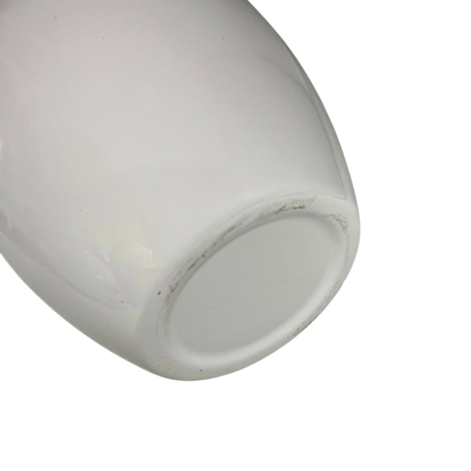 Close-up of a white pitcher jug on a white background