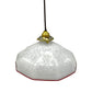 image French vintage glass ceiling light with new fittings 