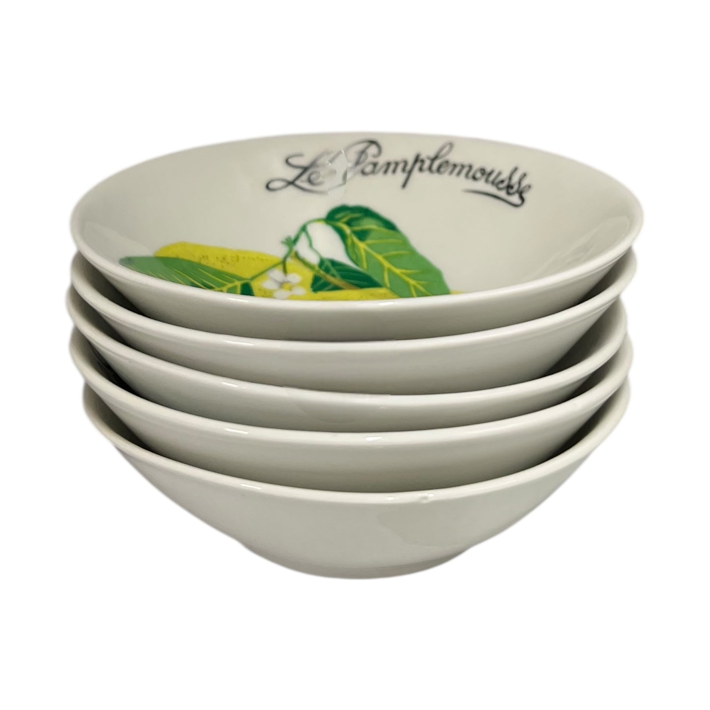 Set of 6 Vintage French “Le Pamplemousse” Grapefruit Dishes – Classic French Tableware