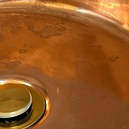 Vintage French Copper Basin Sink – Bathroom, Cloakroom or Camper Van Up Cycled
