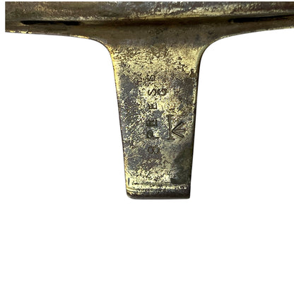 WW1 British 18 Pounder Artillery Brass Shell Case Primer Protector Cap Somme Relic (B36)