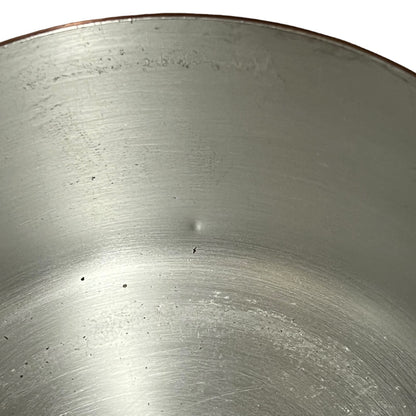 Vintage French Copper Saucepan Set of 4 | 2mm Thick | Aluminium Lined Cast Iron Handles