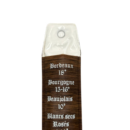 Vintage French Wine Thermometer, Sommelier Gift, Collectible Wine Accessory