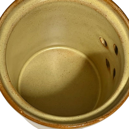 Vintage French Ceramic Onion Jar -  Kitchen Storage