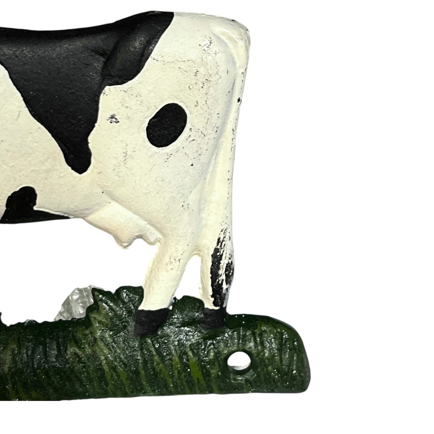 Farmhouse Cast Iron Cow Toilet Roll Holder | Vintage Style, Wall-Mounted