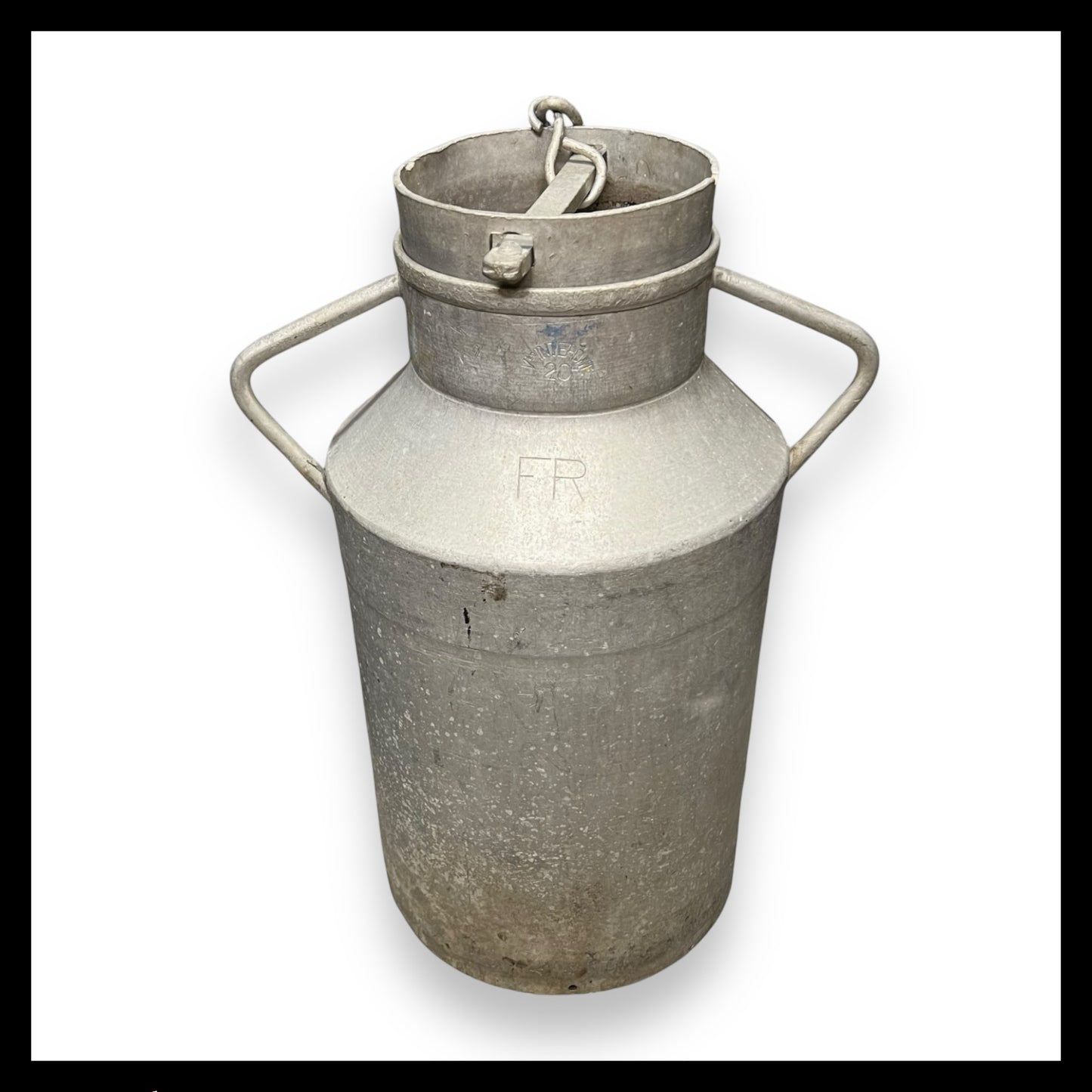 Vintage Rustic French Aluminium Metal Milk Churn, Garden Planter or Wedding Prop  for sale from All Things French Store