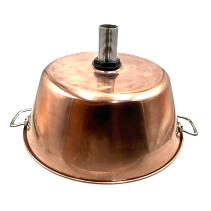 Copper sink on a white background