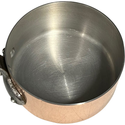 inside lining of French copper pan