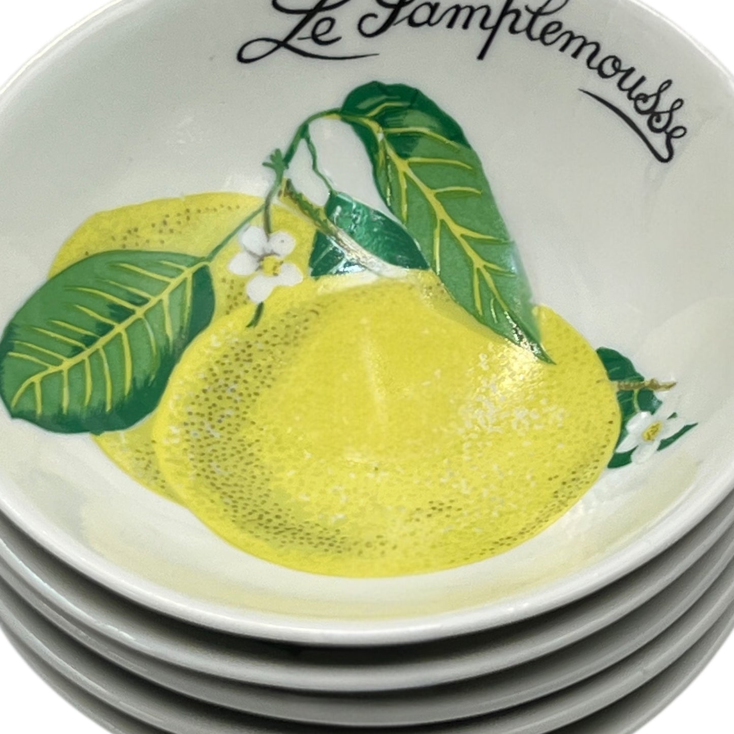 Set of 6 Vintage French “Le Pamplemousse” Grapefruit Dishes – Classic French Tableware