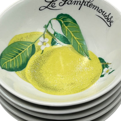 Set of 6 Vintage French “Le Pamplemousse” Grapefruit Dishes – Classic French Tableware