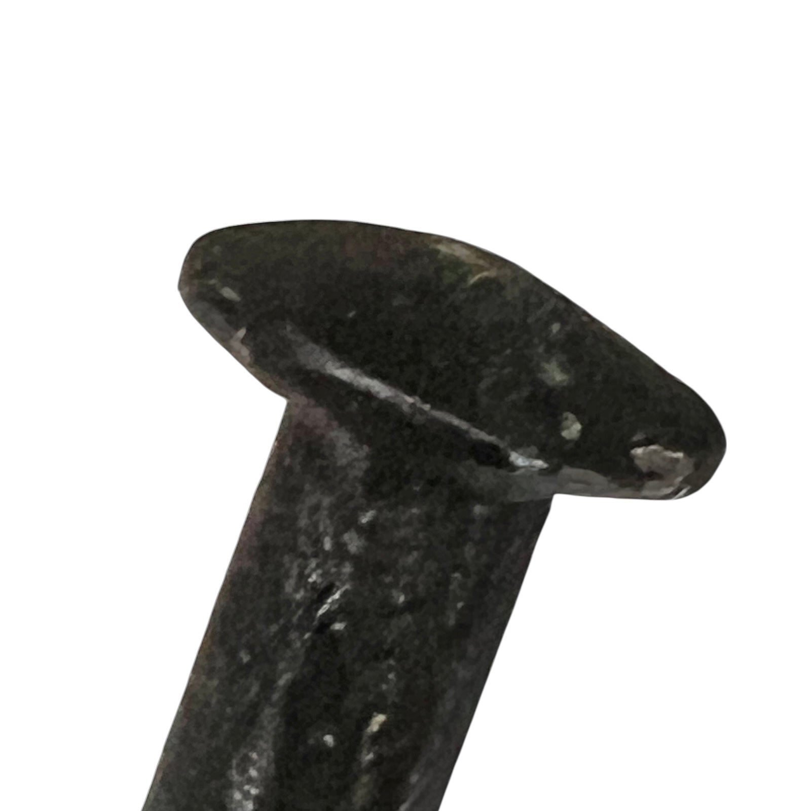 Close up of French farmhouse style goose cast iron toilet roll holder on a white background