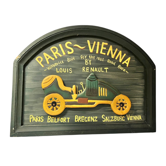 Vintage Style Wooden Decorative Picture Sign – Rustic Renault Sign