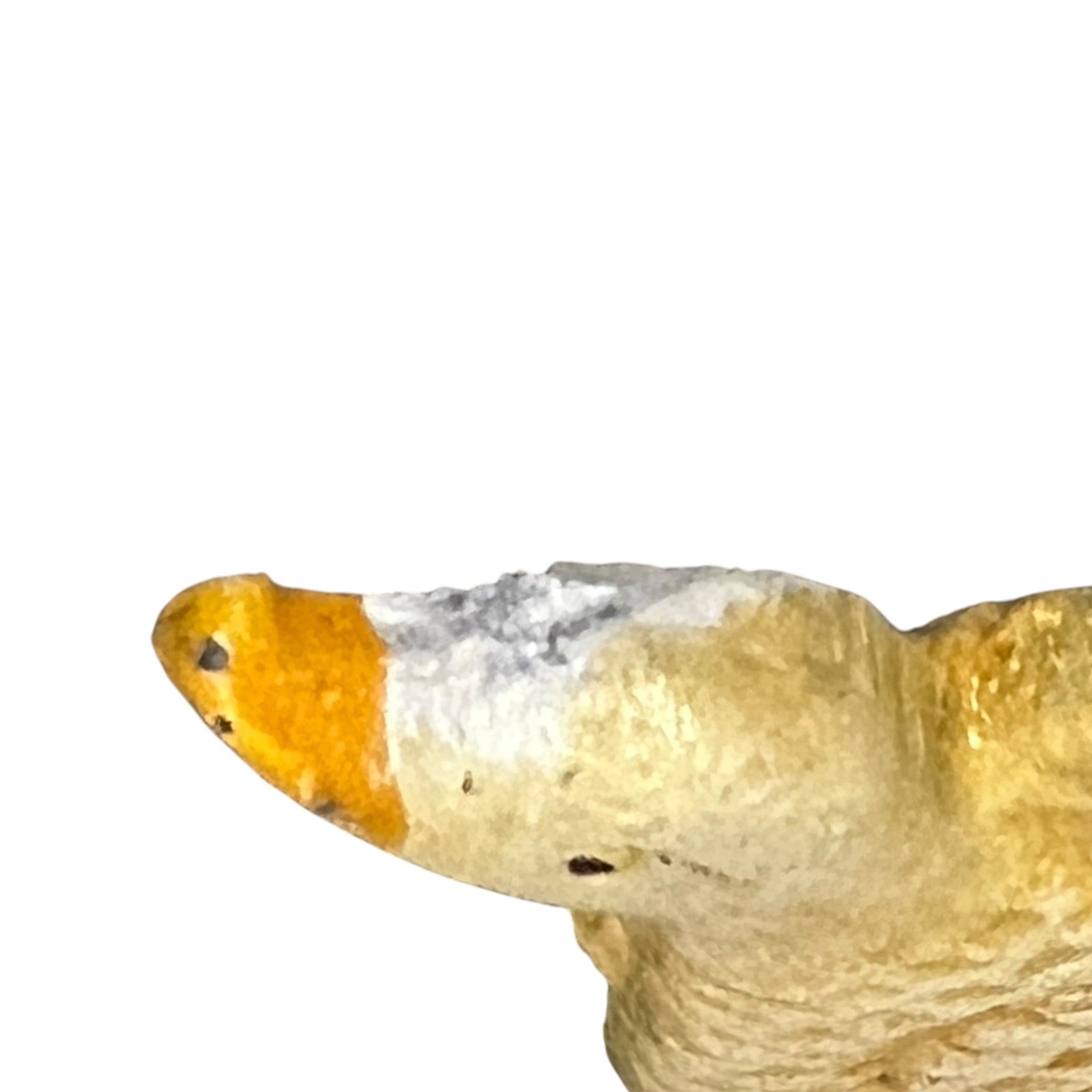 Goose toilet paper holder close up