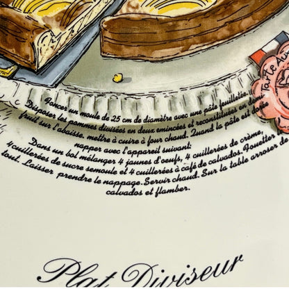 Illustration of a cake with text and a decorative element on a white background