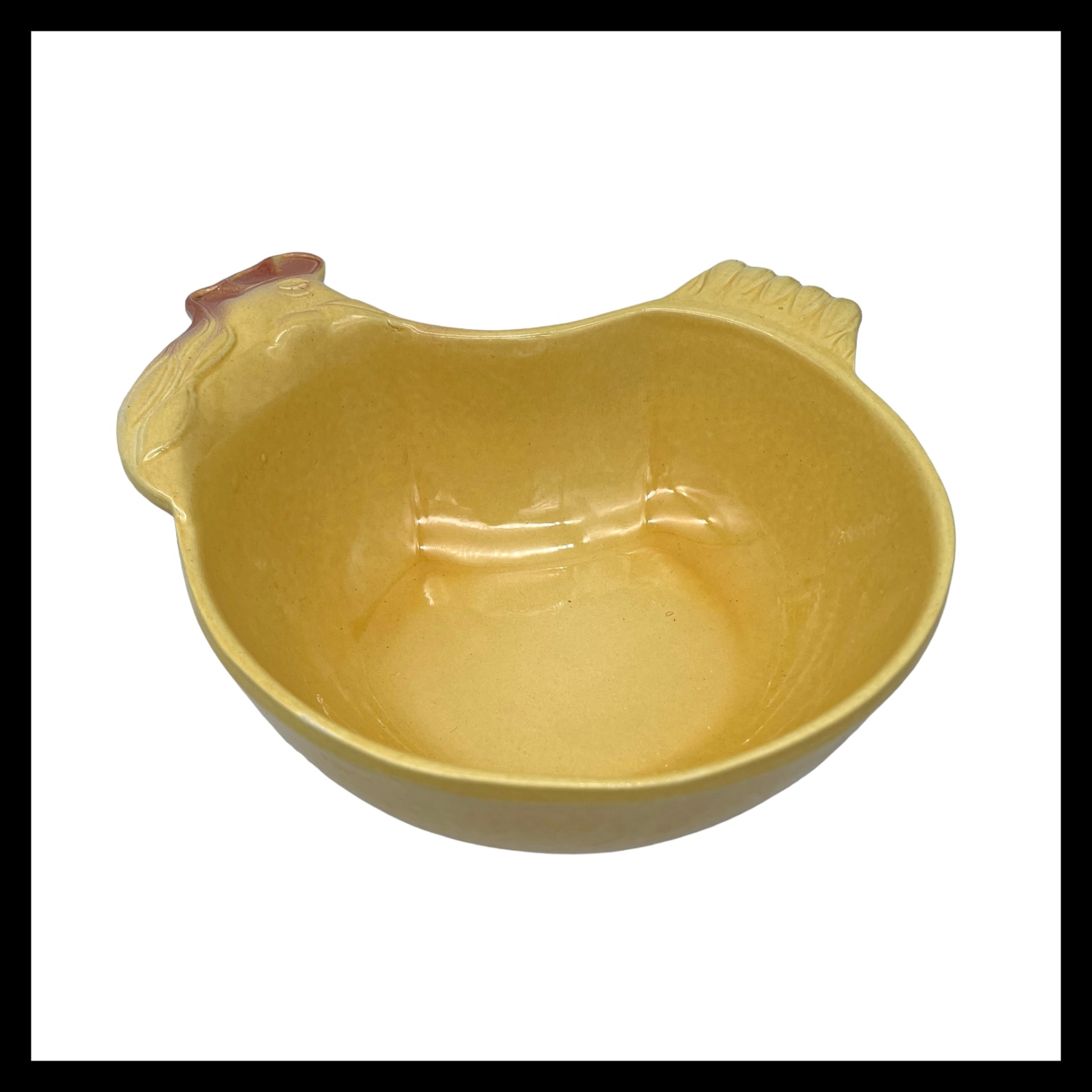 image French chicken shaped casserole or salad dish sold by All Things French Store