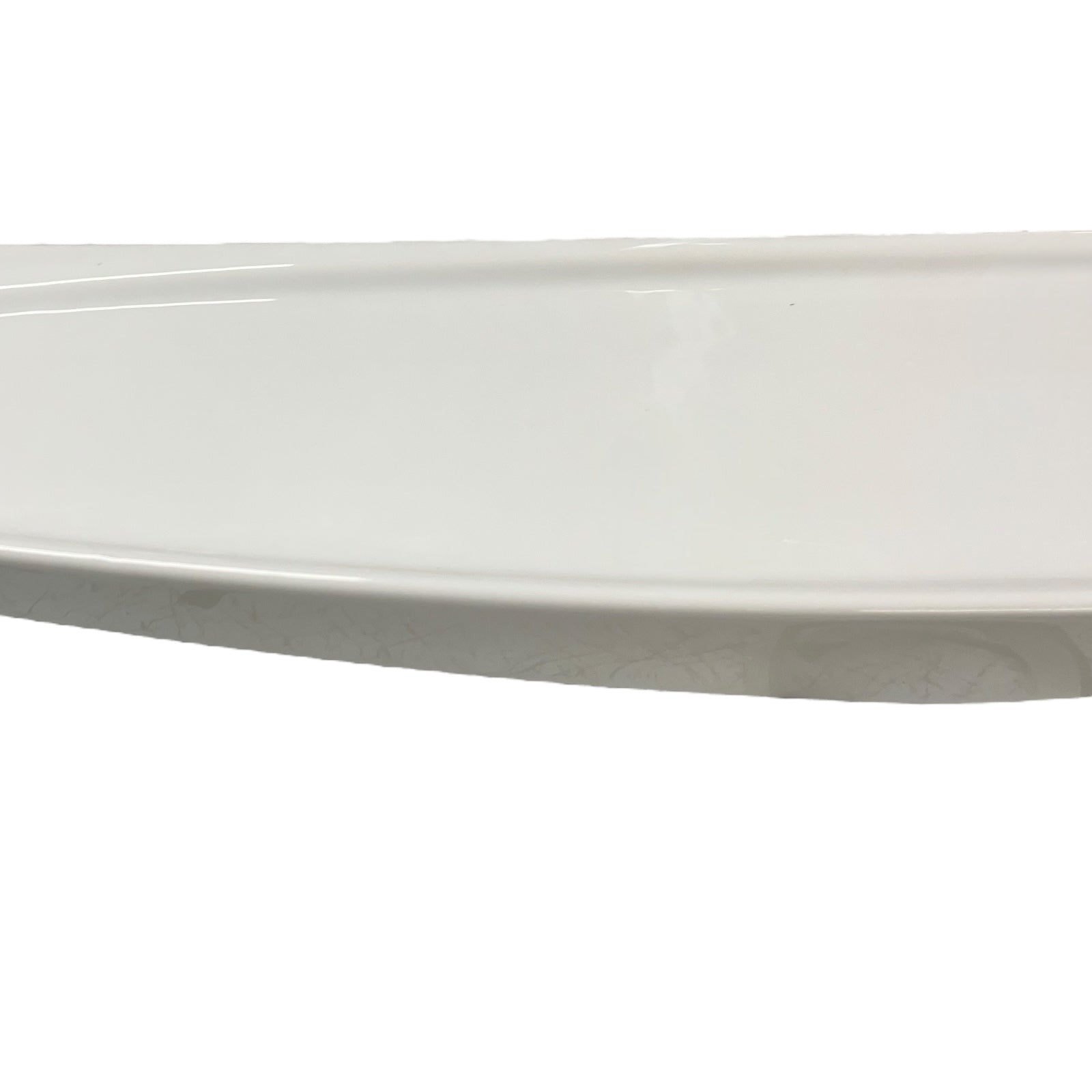 White ceramic shelf on a white background