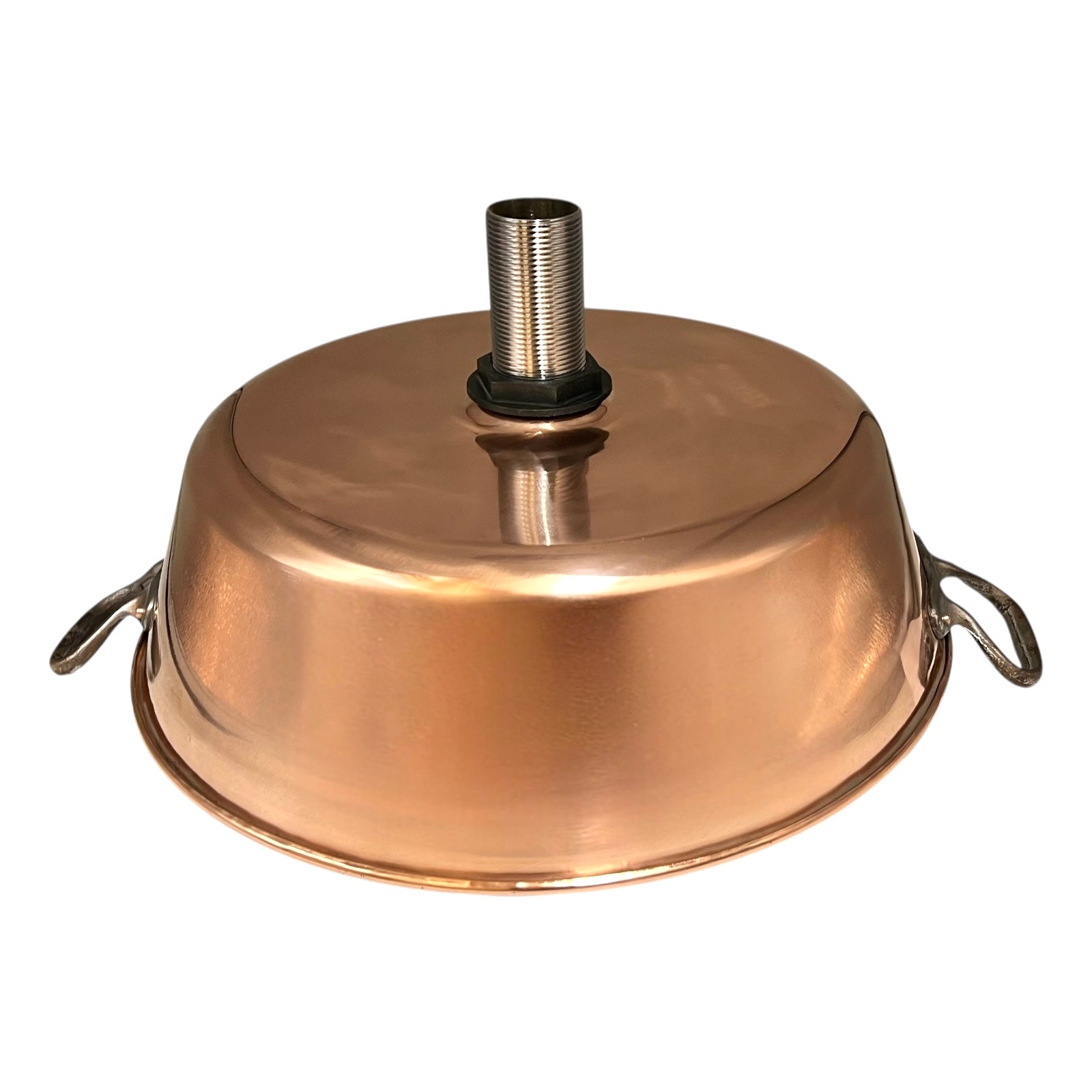 close up of copper sink