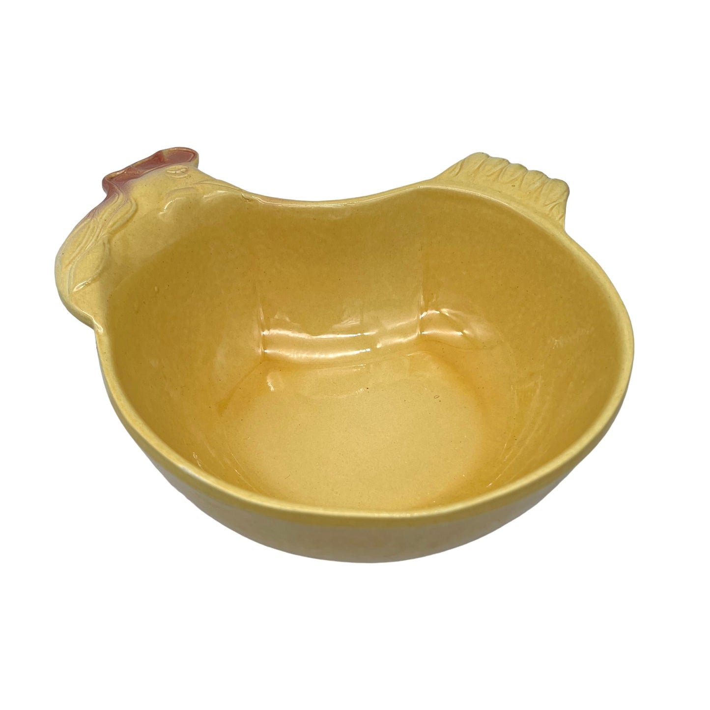 image French chicken shaped casserole or salad dish