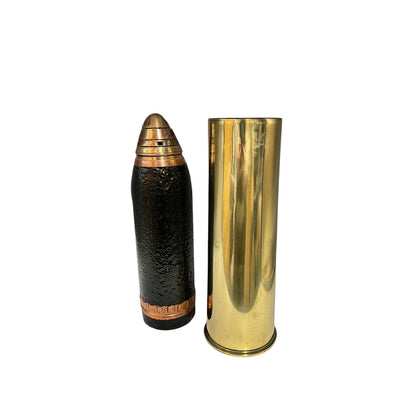 WW1 18 pounder door stop or fireside ornament on a white background
