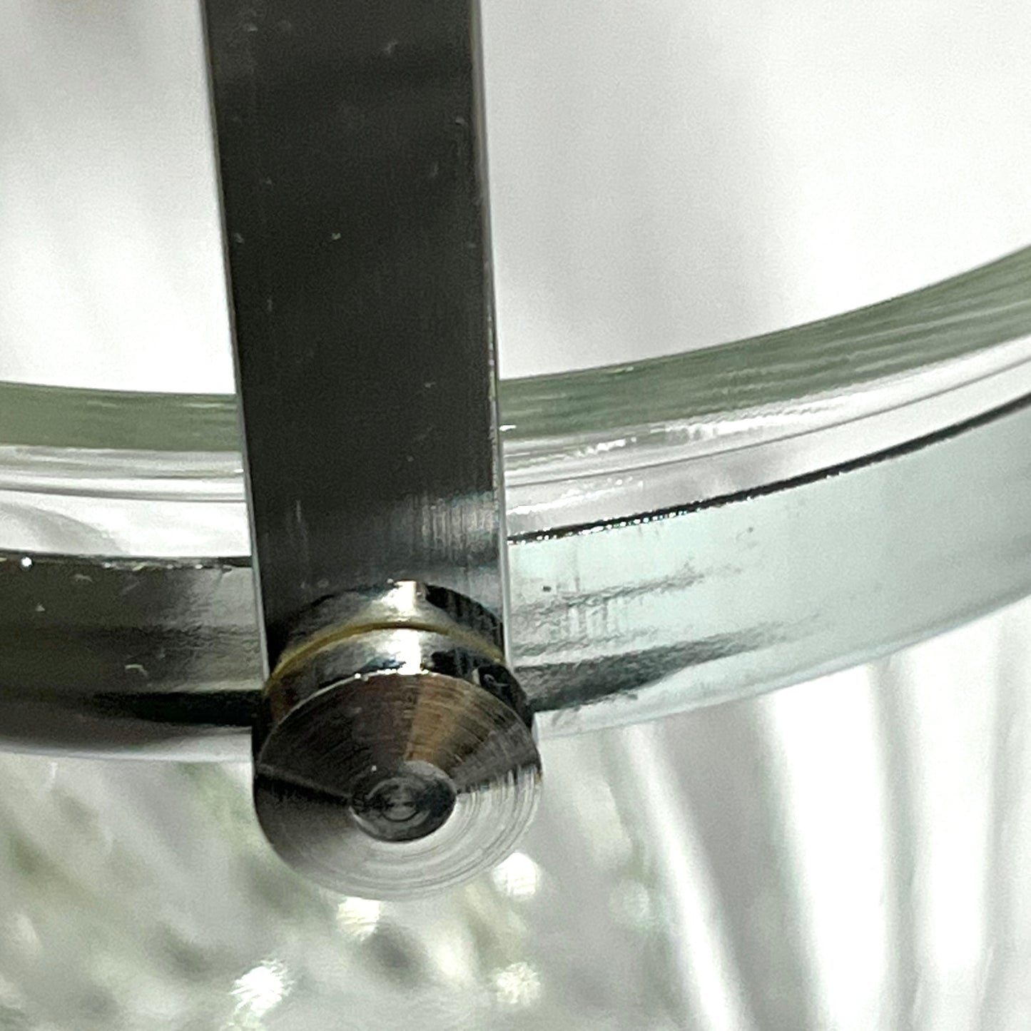 Vintage 1960s French Glass Ice Bucket – Mid Century Retro Barware Ice Pot