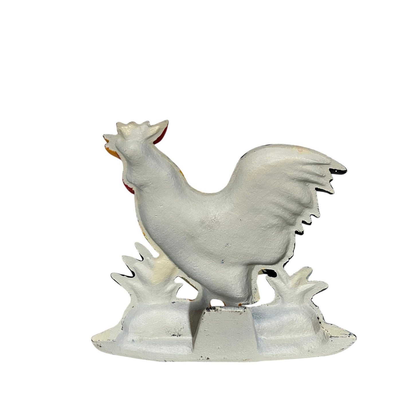 Vintage Style Cast Iron French Chicken Rooster Door Stop – Shabby Chic Farmhouse Decor