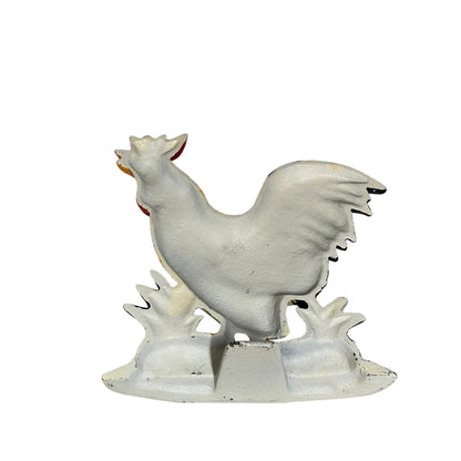 Vintage Style Cast Iron French Chicken Rooster Door Stop – Shabby Chic Farmhouse Decor