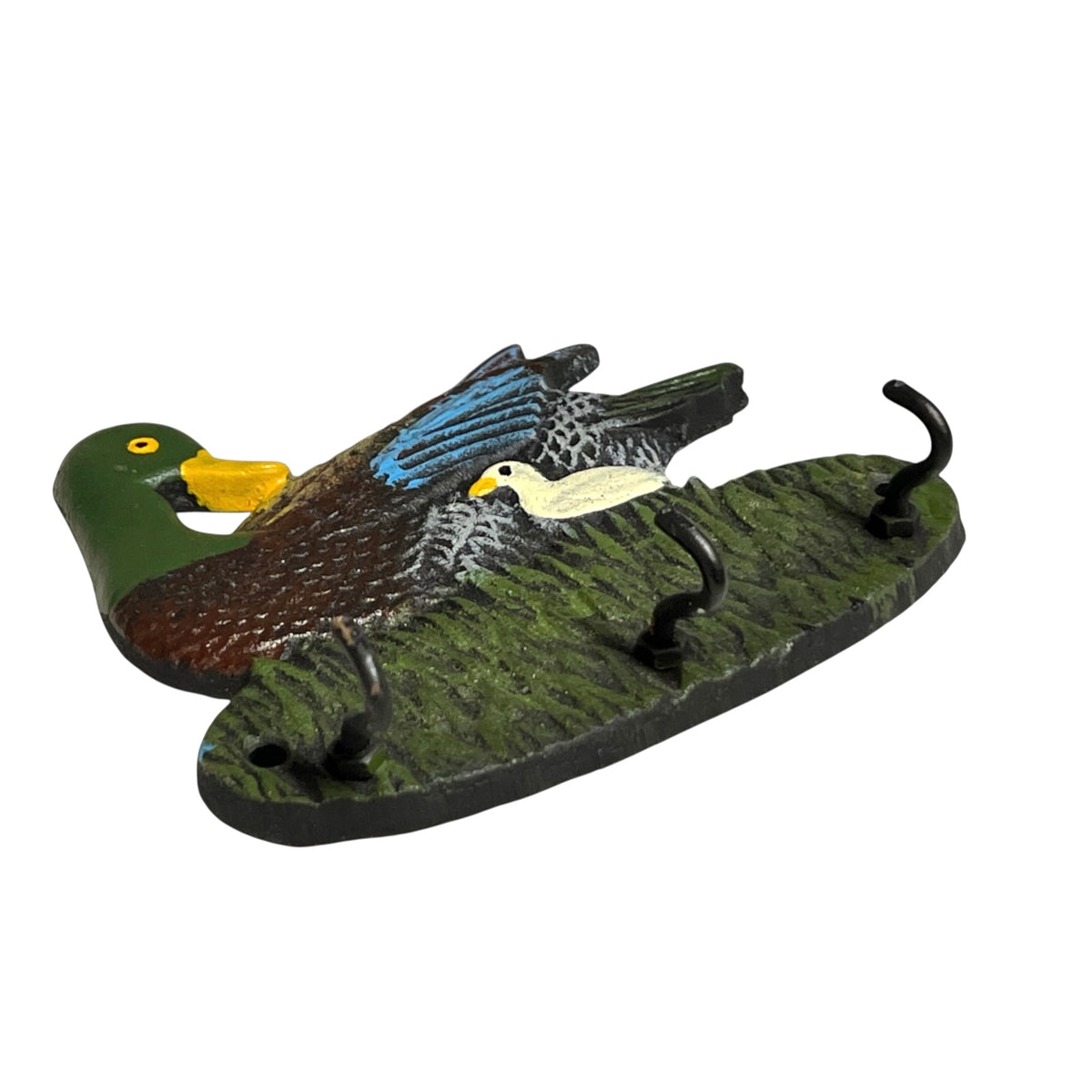 Vintage-Style Cast Iron Duck Wall Tea Towel Hooks or Key Hooks