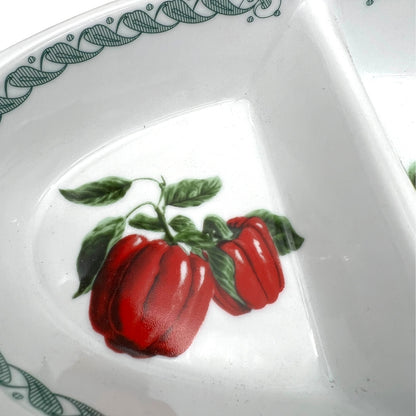 Italian porcelain appetiser or tapas dish in a small basket