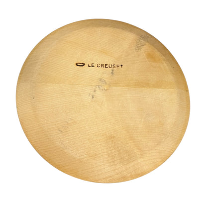Le Creuset fondue wooden tray