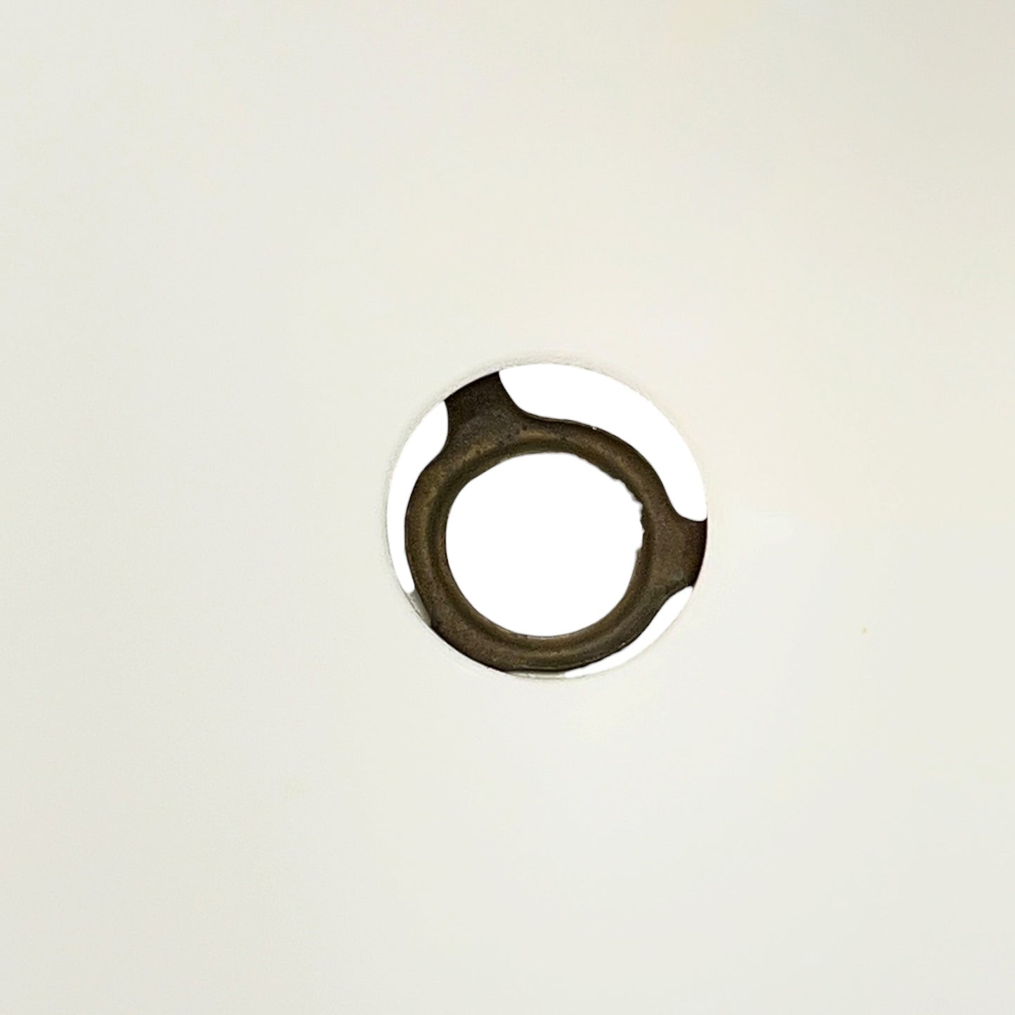 Inside view of a glass lampshade holder