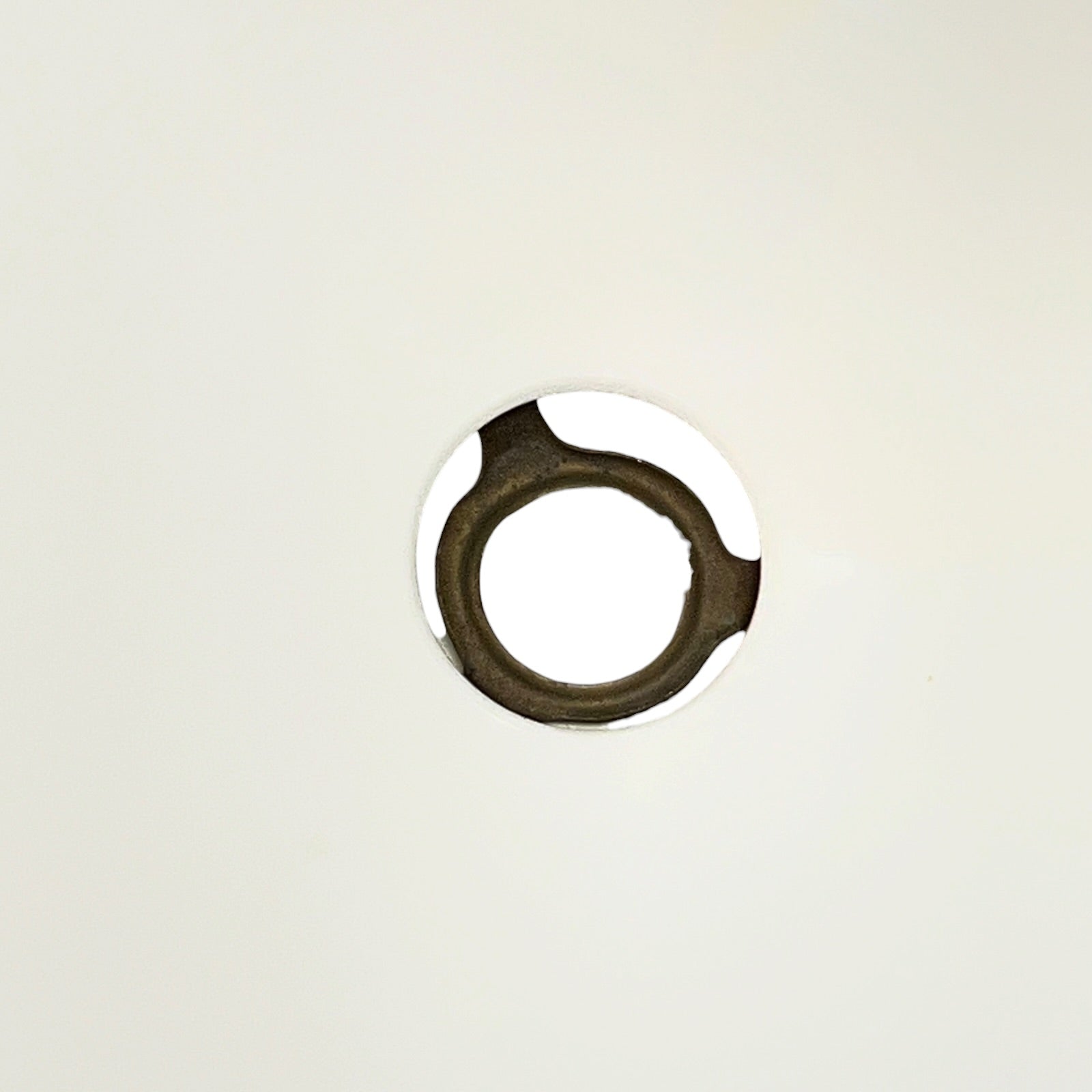 Inside view of a glass lampshade holder