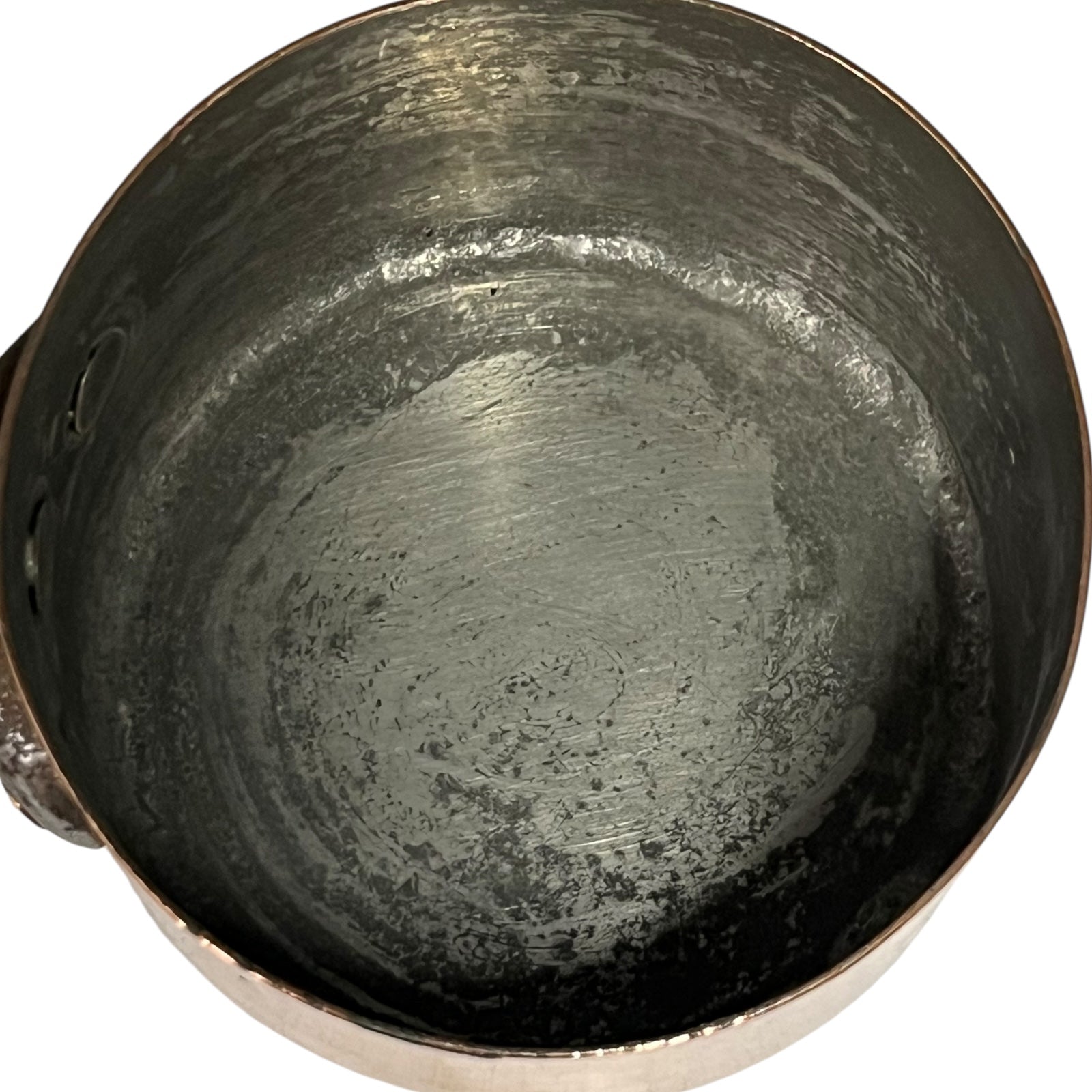 inside image of copper pan