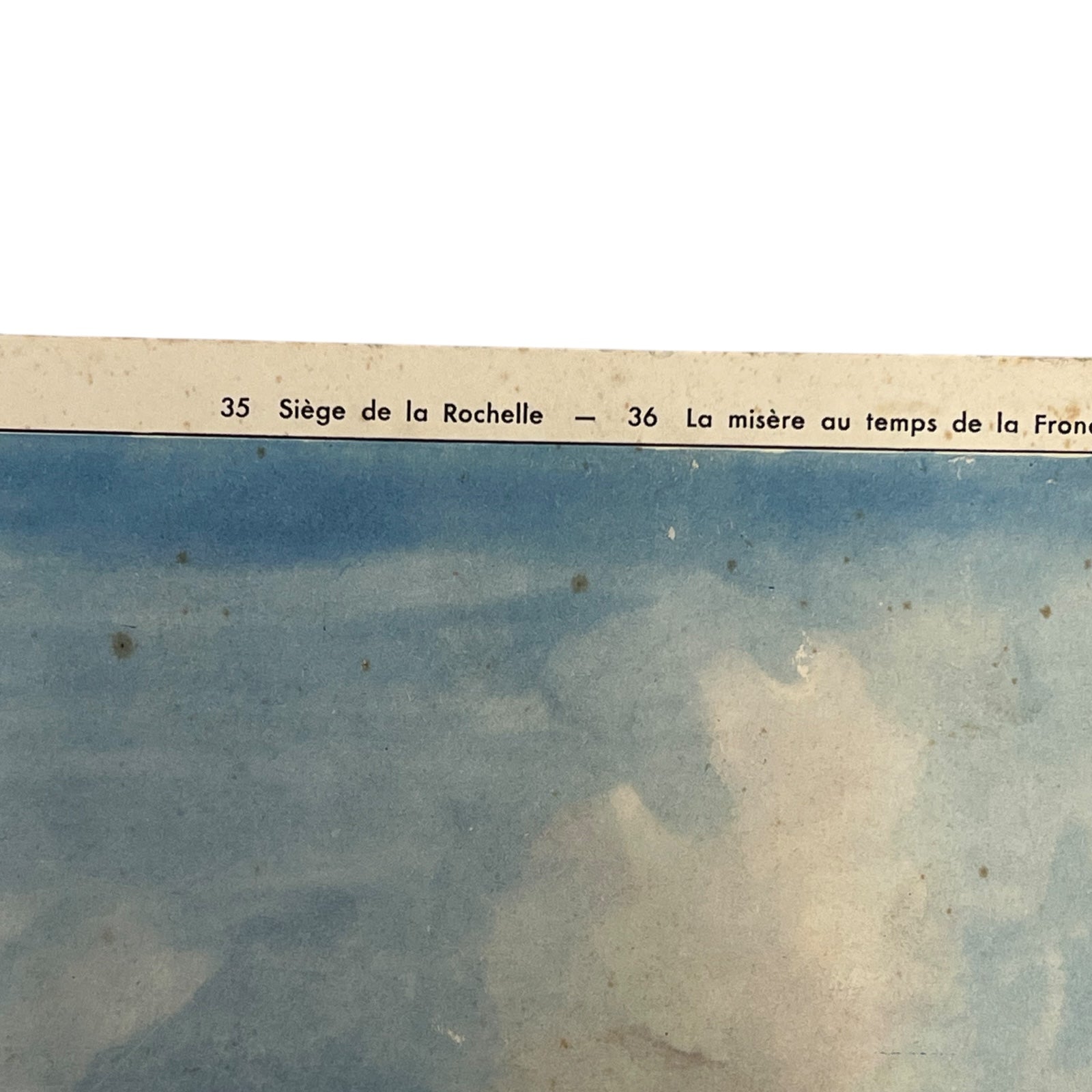 top of French school poster