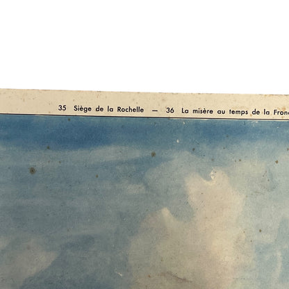 top of French school poster