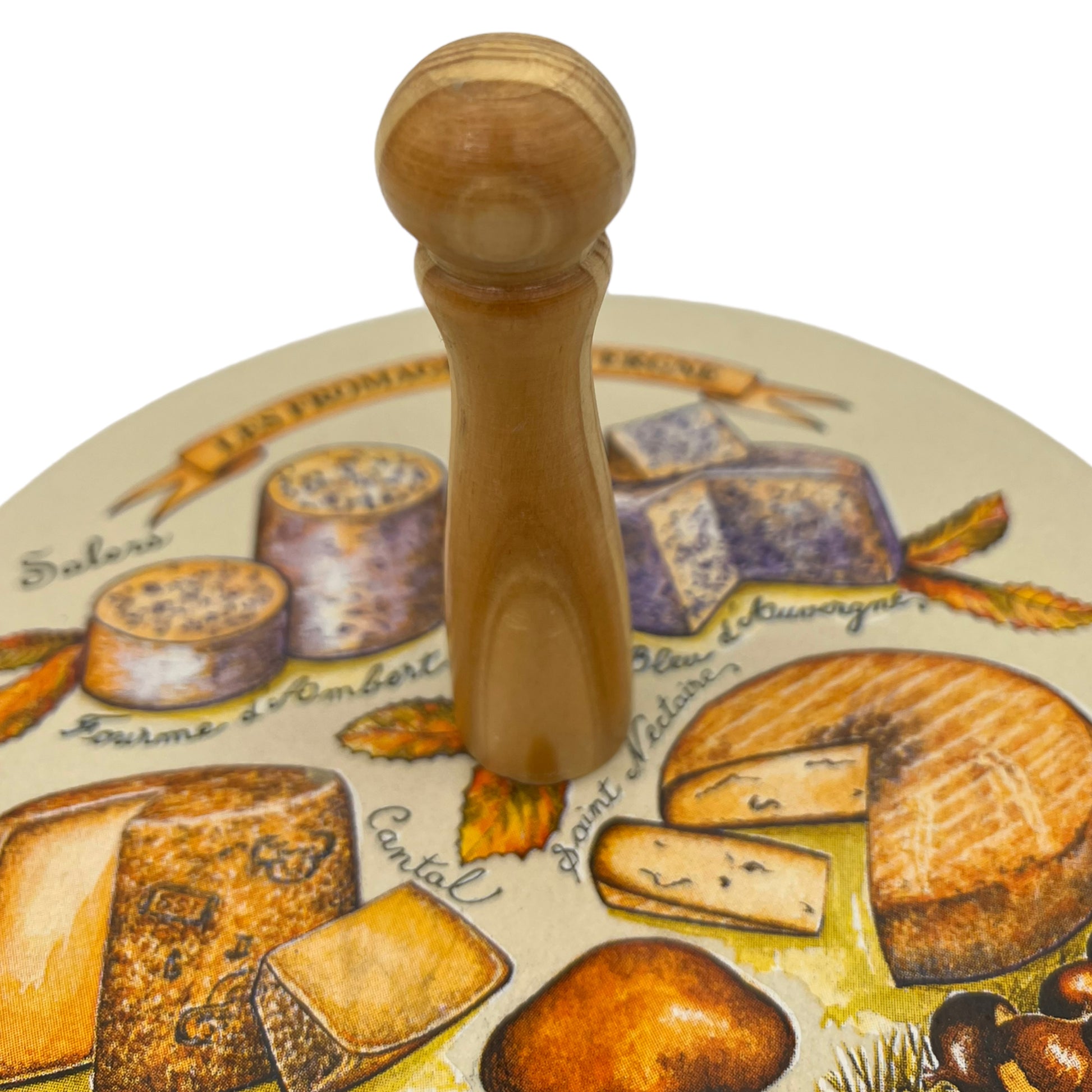 image 8 French ceramic cheeseboard with wooden handle sold by All Things French Store