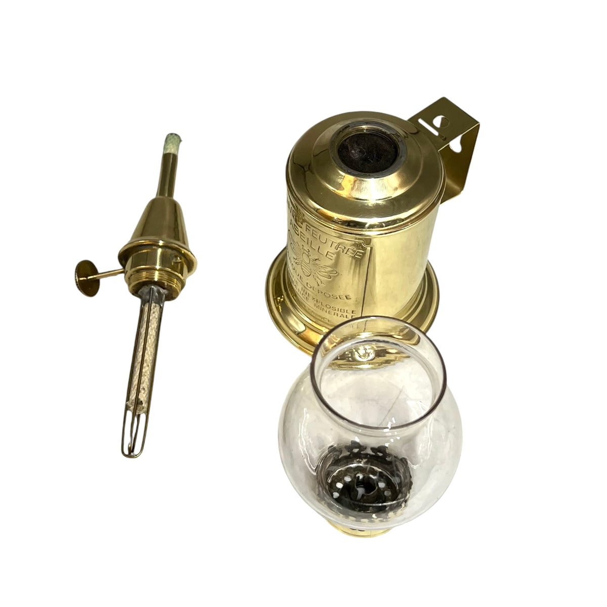 Vintage French Brass Pigeon Oil Lamp | Working Lampe Feutree Vintner’s Safety Lamp