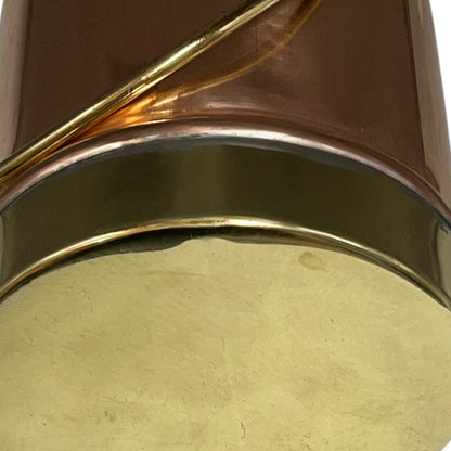 copper milk churn base view