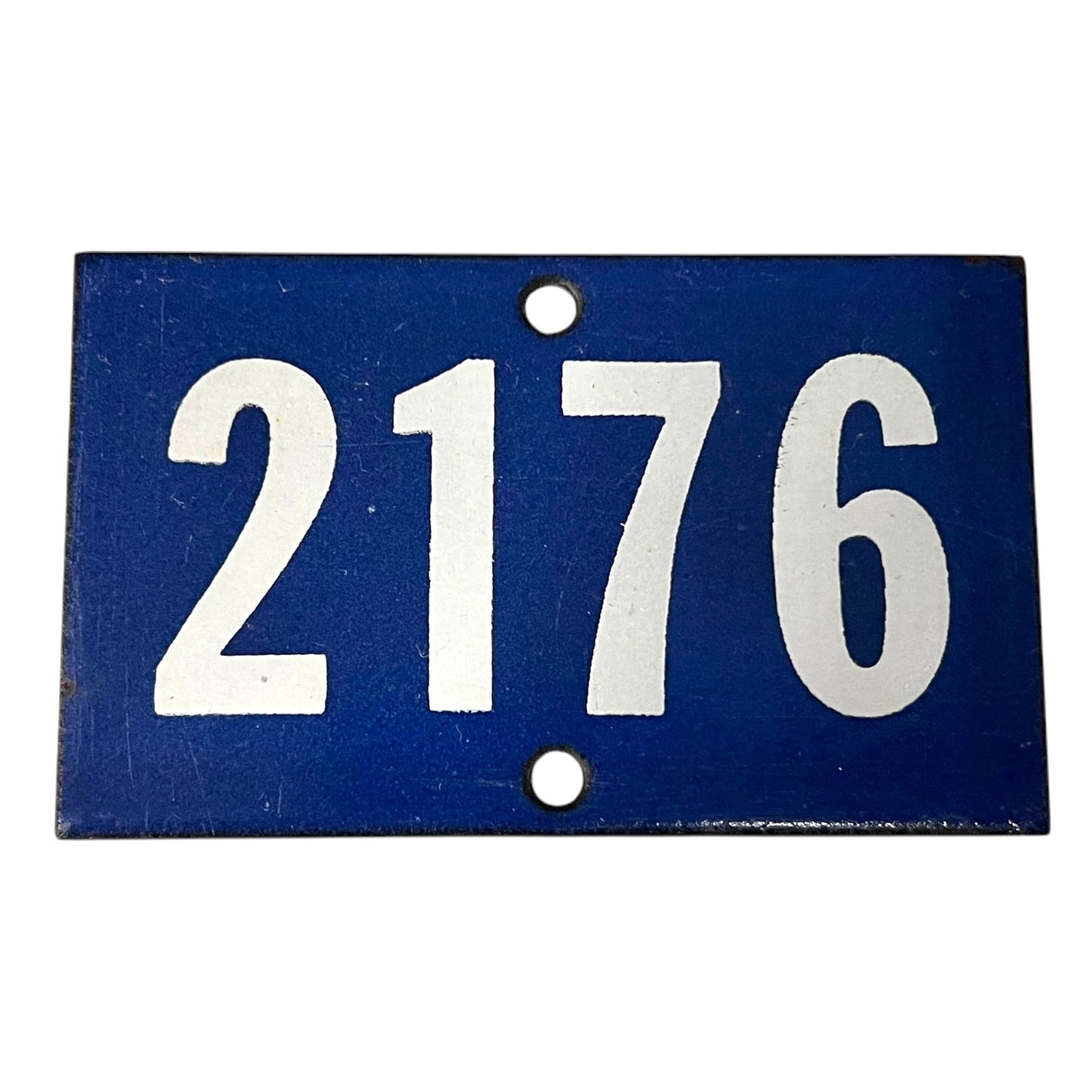 Vintage French Enamel Door Numbers, Garden Gatepost Numbers, Houses 2170 - 2189