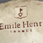 French ceramic Emile Henry escargots snail plate 