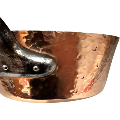 handle of copper saucepan 