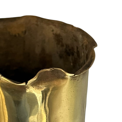 top rim of trench art vase