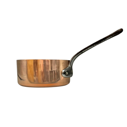 Vintage French 16cm Professional Copper Saucepan with New Tin Lining