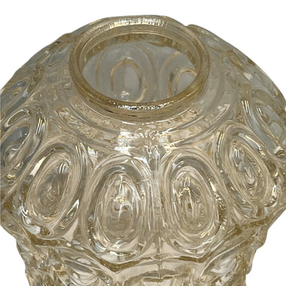 Vintage Glass Lampshades, Pair Of French Chunky Glass Light Shades for sale