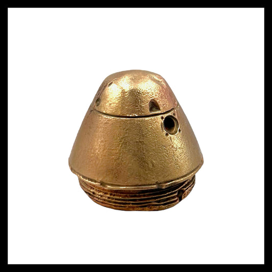 WW1 Memorabilia, German Brass Fuse Paperweight, Militaria Brass Fuse Artefact (M2)