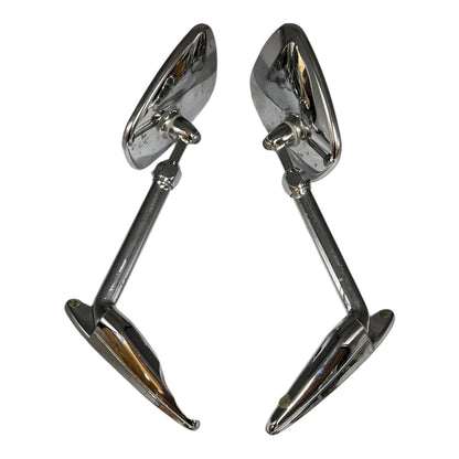 Pair of Rare Vintage Extending Chrome Car Mirrors – TP-RT III 77, Classic Towing Mirrors